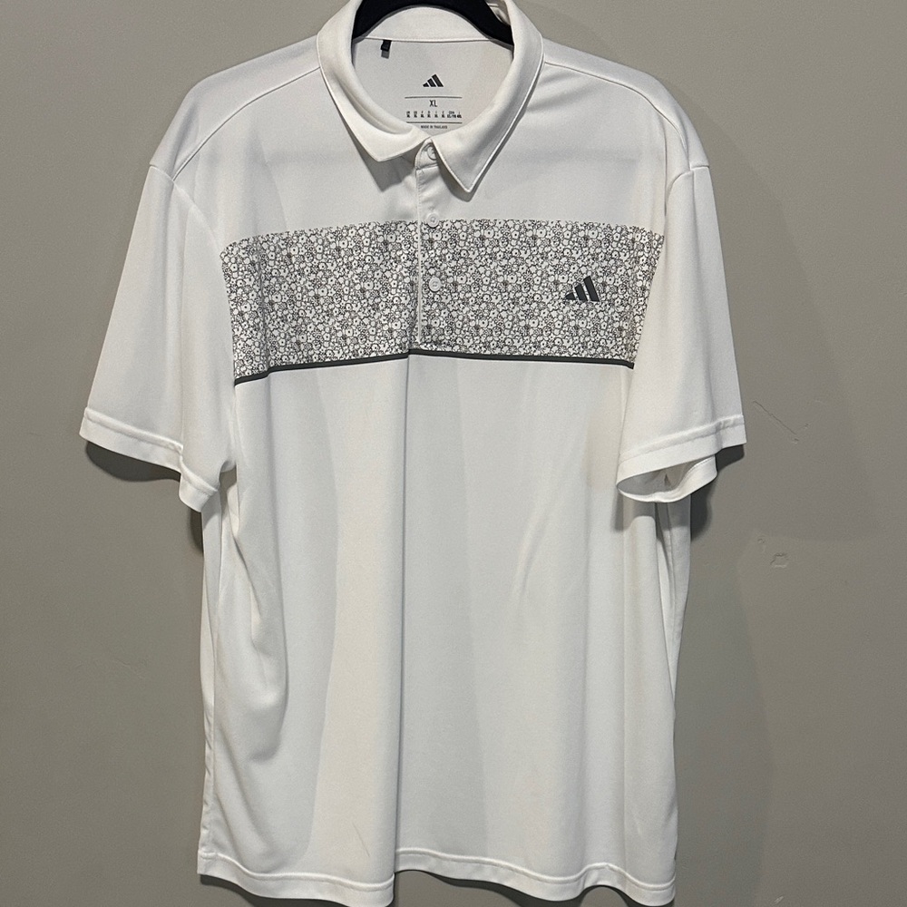 Adidas Men's Polo Shirt in White and Black